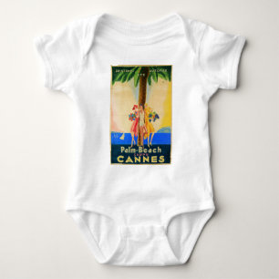 Vintag Cannes French Travel Baby Strampler