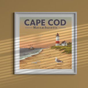 Vintag Cape Cod Massachusetts Poster