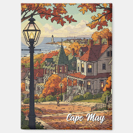 Vintag CapMay New Jersey Travel Magnet
