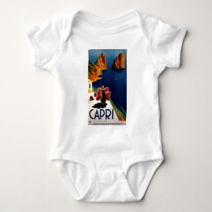 Vintag Capri Italien Reisen Baby Strampler