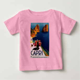 Vintag Capri Italien Reisen Baby T-shirt