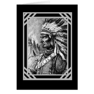 Vintag Card Native American