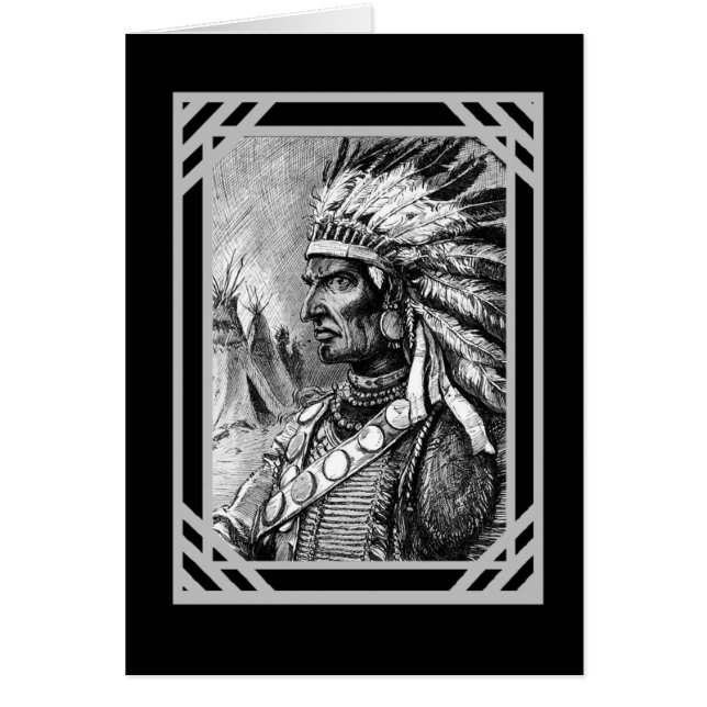 Vintag Card Native American (Vorne)