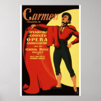 Vintag Carmen Opera Werbung 1939