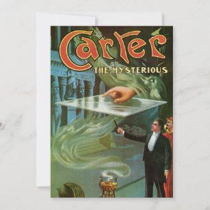 Vintag Carter the Mysterious Magic Poster