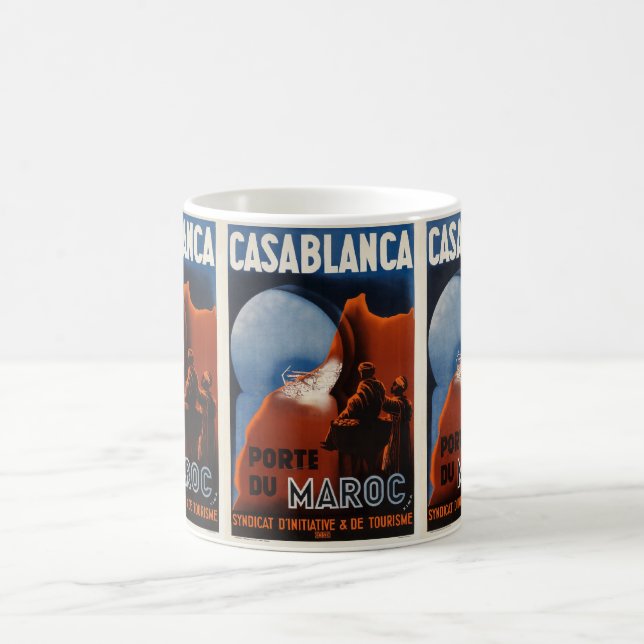 Vintag Casablanca: Marokko Reisen Verwandlungstasse (Mittel)