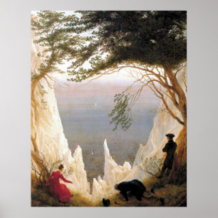 Vintag Caspar Friedrich Chalk Cliffs at Ruegen Poster