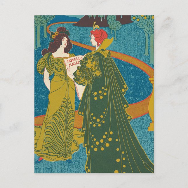 Vintag Cassellmagazin Dezember 1896 Postkarte (Vorderseite)