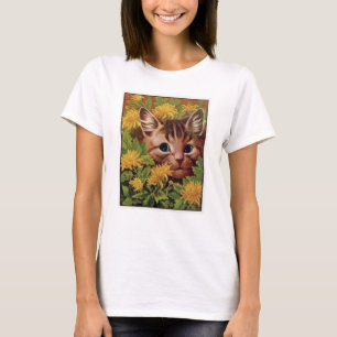 Vintag Cat Show Postcard Louis Wain Illustration T-Shirt