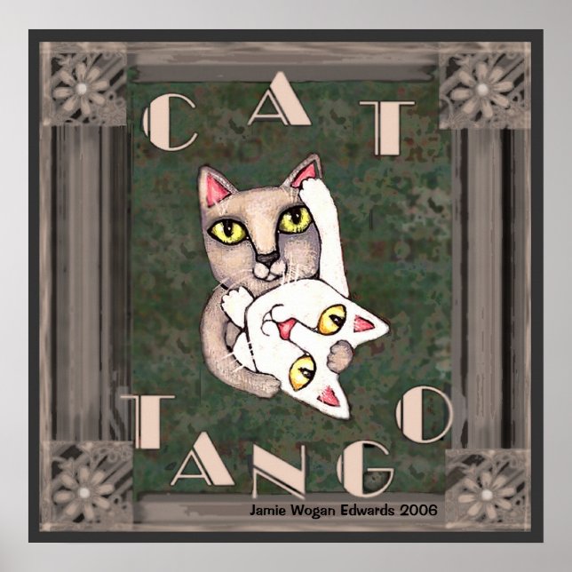 Vintag Cat Tango Poster (Vorne)
