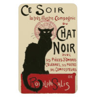 Vintag Ce Soir Le Chat Noir Poster