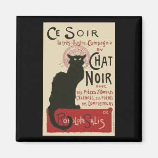 Vintag Ce Soir Le Chat Noir Poster Magnet