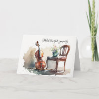 Vintag Cello mit Beileid