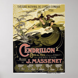 Vintag Cendrillon Aschenputtel Französische Oper P Poster