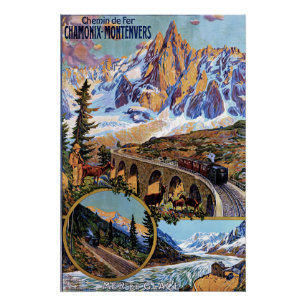 Vintag Chamonix Travel Poster