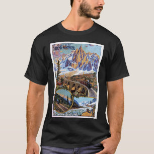 Vintag Chamonix Travel Poster T-Shirt