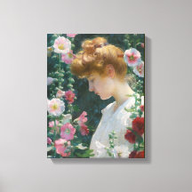 Vintag Charles Courtney Curran Lotus Lilies Canva