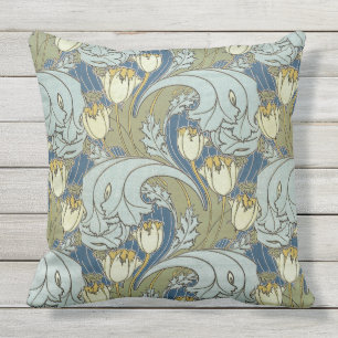 Vintag Charles Voysey Tulip Kissen