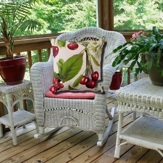 Vintag Cherry Illustration Kissen (Von Creator hochgeladen)