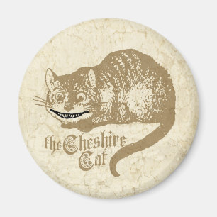 Vintag Cheshire Cat Illustration Magnet