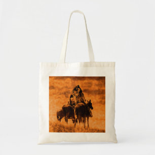 Vintag Cheyenne Warriors Grunge Tote Bag Tragetasche