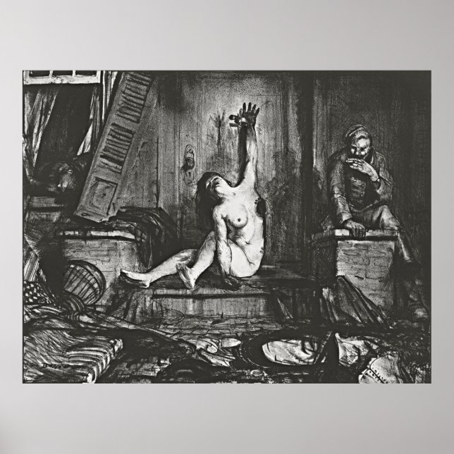 Vintag Chic: Die Zigarette von Wesley Bellows Poster (Vorne)