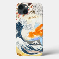 Vintag Chic Gold Koi Teich aus dem japanischen Mit