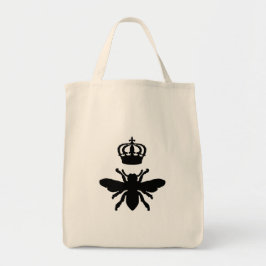 Vintag Chic Queen Bee Silhouette Jumbo Stoffbeutel
