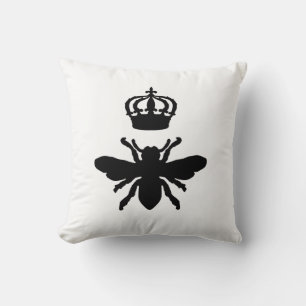 Vintag Chic Queen Bee Silhouette Kissen