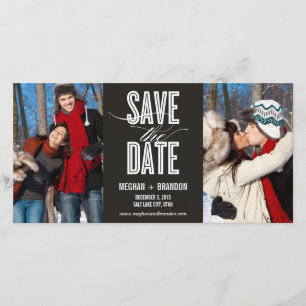 Vintag-Chic-Save the Date Foto-Karten Save The Date