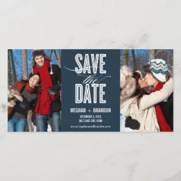 Vintag-Chic-Save the Date Foto-Karten Save The Date