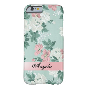 Vintag Chic Shabby Blume Personalisiert Barely There iPhone 6 Hülle
