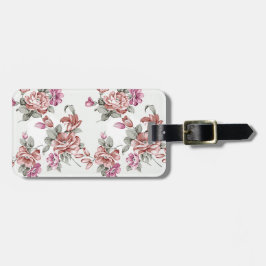 Vintag Chic Shabby Girly Blume Gepäckanhänger