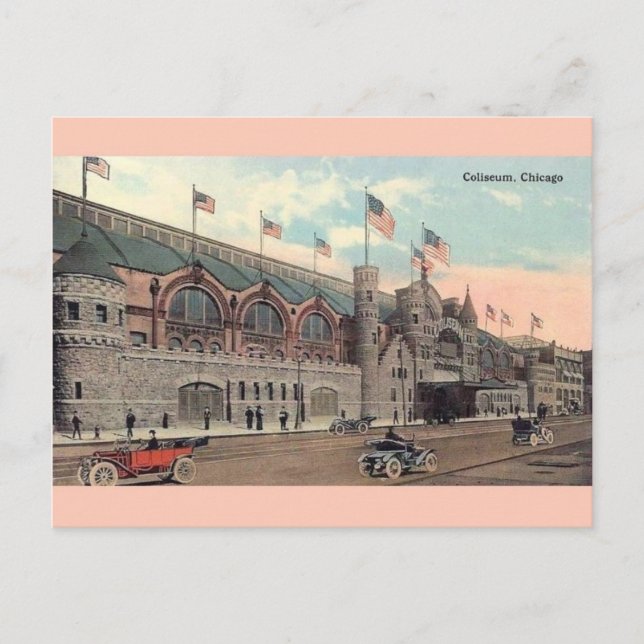 Vintag Chicago Coliseum Postcard Postkarte (Vorderseite)
