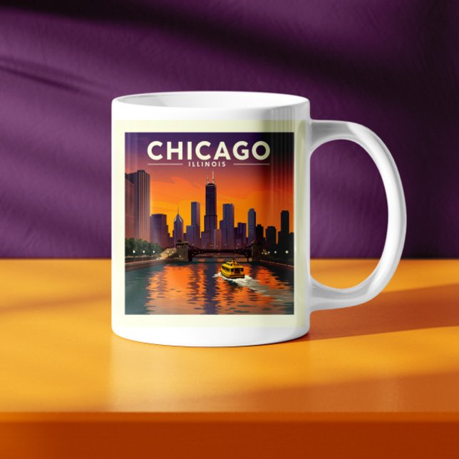 Vintag Chicago Illinois Kaffeetasse (Von Creator hochgeladen)