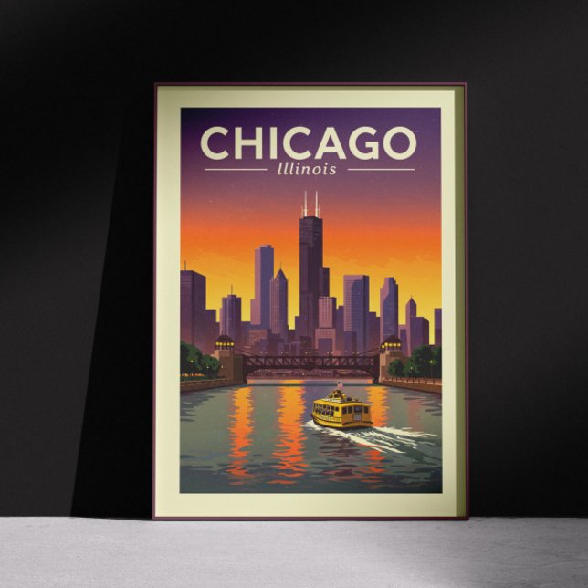 Vintag Chicago Illinois Poster (Von Creator hochgeladen)