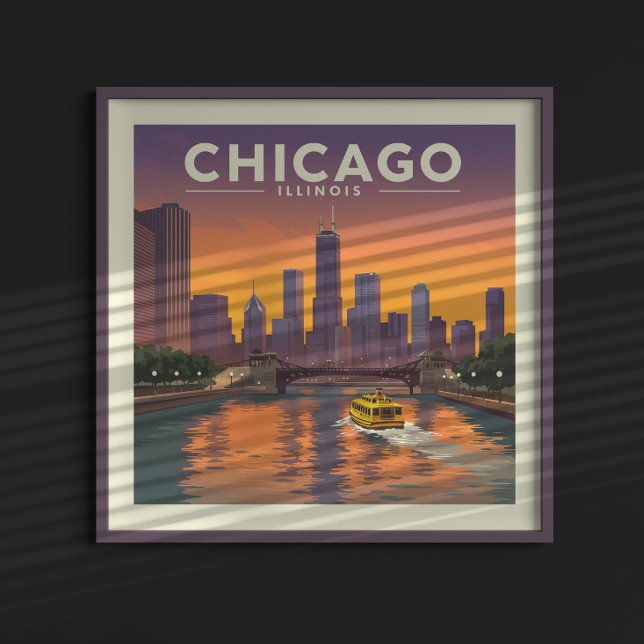 Vintag Chicago Illinois Poster (Von Creator hochgeladen)