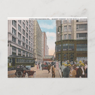 Vintag Chicago Postkarte