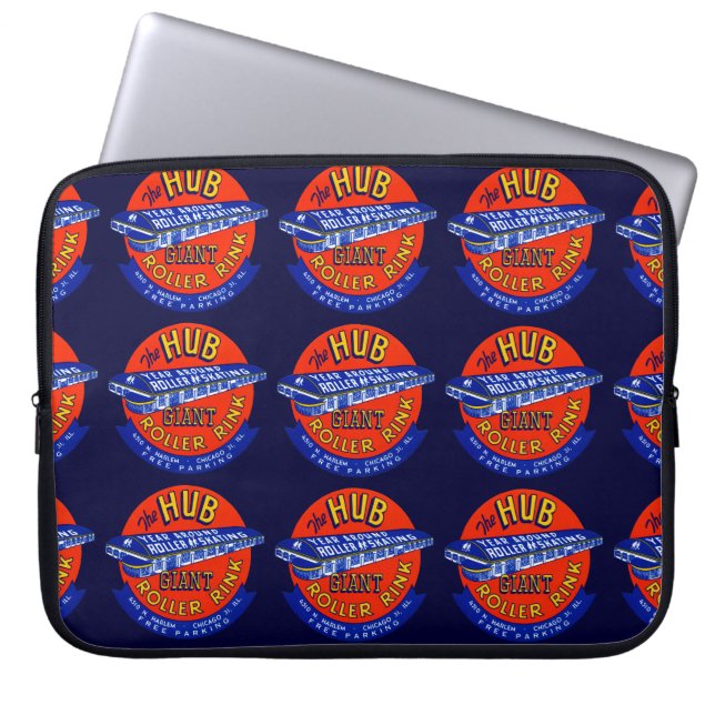 Vintag Chicago Roller Rink Laptopschutzhülle (Vorderseite)