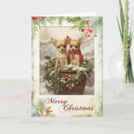 Vintag Chihuahua Weihnachten
