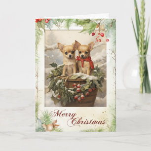 Vintag Chihuahua Weihnachten