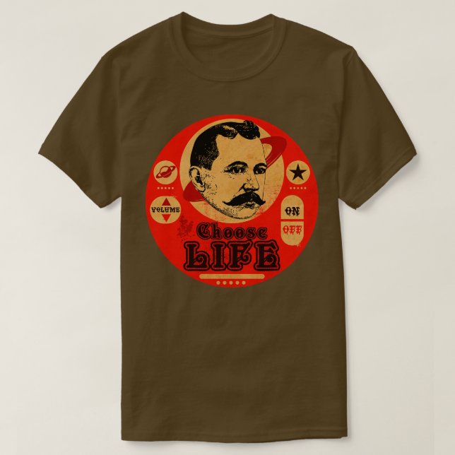 Vintag Choose Life Sign T-Shirt (Design vorne)