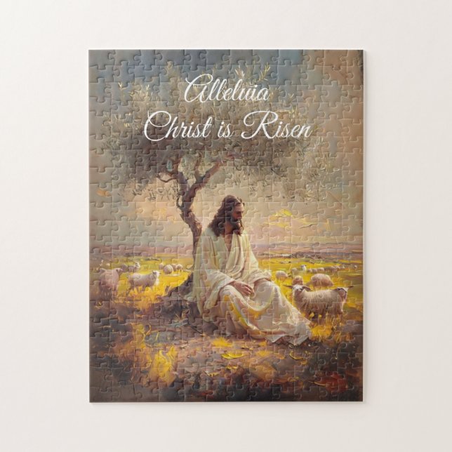 Vintag Christus ist Ostern Christlich Religiös (Vertikal)