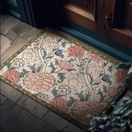 Vintag Chrysanthemum Dusty Rose Floral Morris Fußmatte