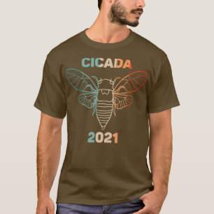 Vintag Cicadas Brood X Eastern usa 2021 Insekt T-Shirt