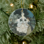 Vintag Cinderella Fairy Godmutter von Edmund Dulac Keramik Ornament<br><div class="desc">Vintage Illustration klassisches Kindergeschichten-Bild Aschenputtel von Künstler Illustrator Edmund Dulac,  1910,  aus dem Buch "The Sleeping Beauty and Other Fairy Tales",  wie von Sir Arthur Quiller-Couch erzählt. Dieses Bild zeigt die Märchengott mit Aschenputtel im Kürbispflaster. "Und ihre Patentante zeigte auf das Beste von allem mit ihrem Zauberstab."</div>