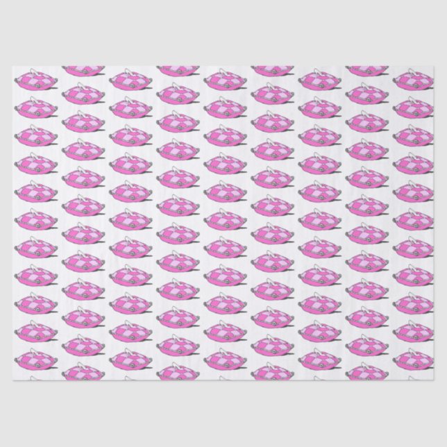 Vintag Cinderella Slipper in Pinks Tissue Paper Seidenpapier (Vorderseite)