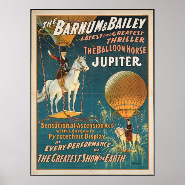 Vintag: Circus Barnum & Bailey - Poster (Vorne)