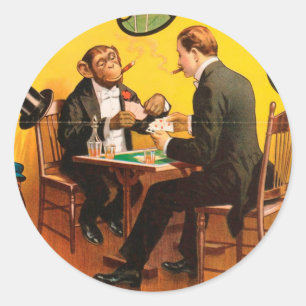 Vintag: Circus Barnum & Bailey - Runder Aufkleber