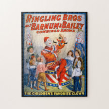 Vintag Circus Clown Show